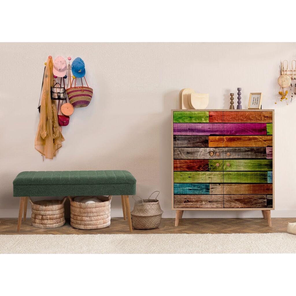 Hanah Home Set Nameštaj za hodnik Multilux 726 1070, Zeleni