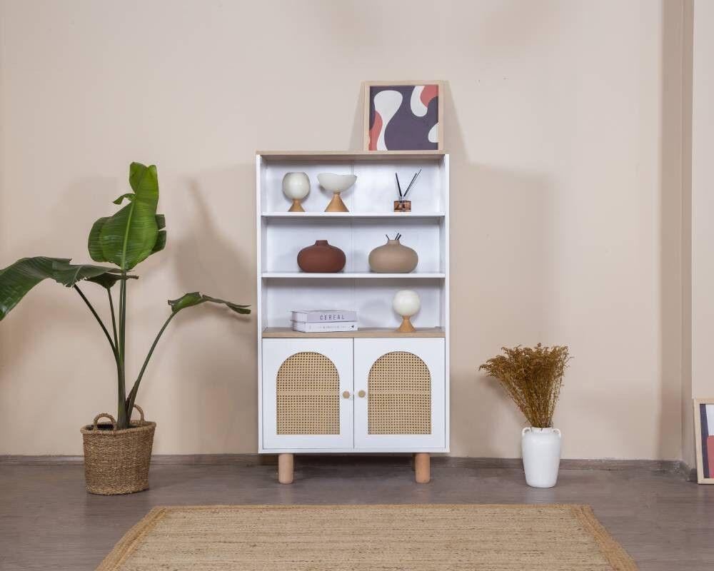 Hanah Home Polica za kuću Bohem, 90x158x41 cm, Bela