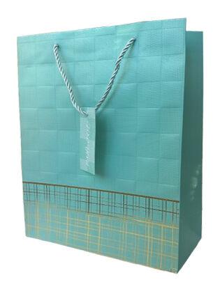 Ukrasna kesa, Srednja, 26x32x10, Tirkizna