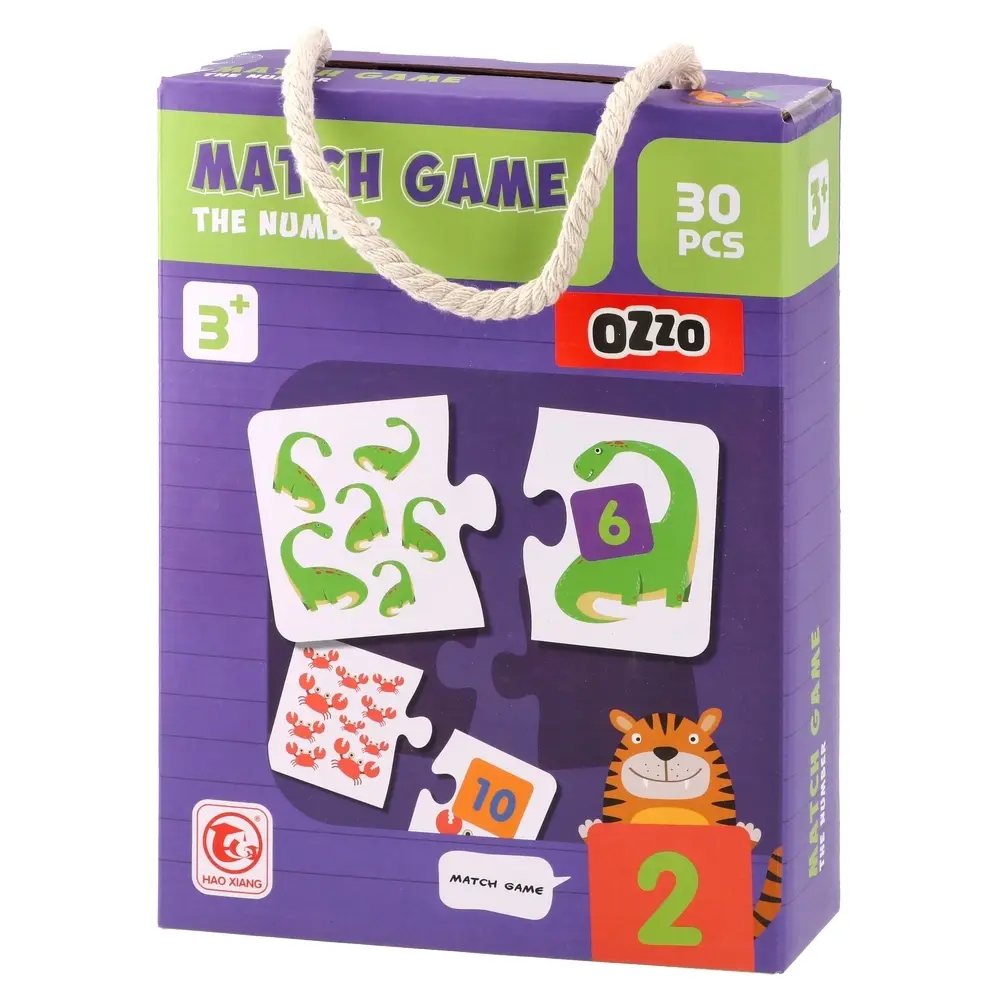 Ozzo Edukativna igra Match game The number, 30 delova
