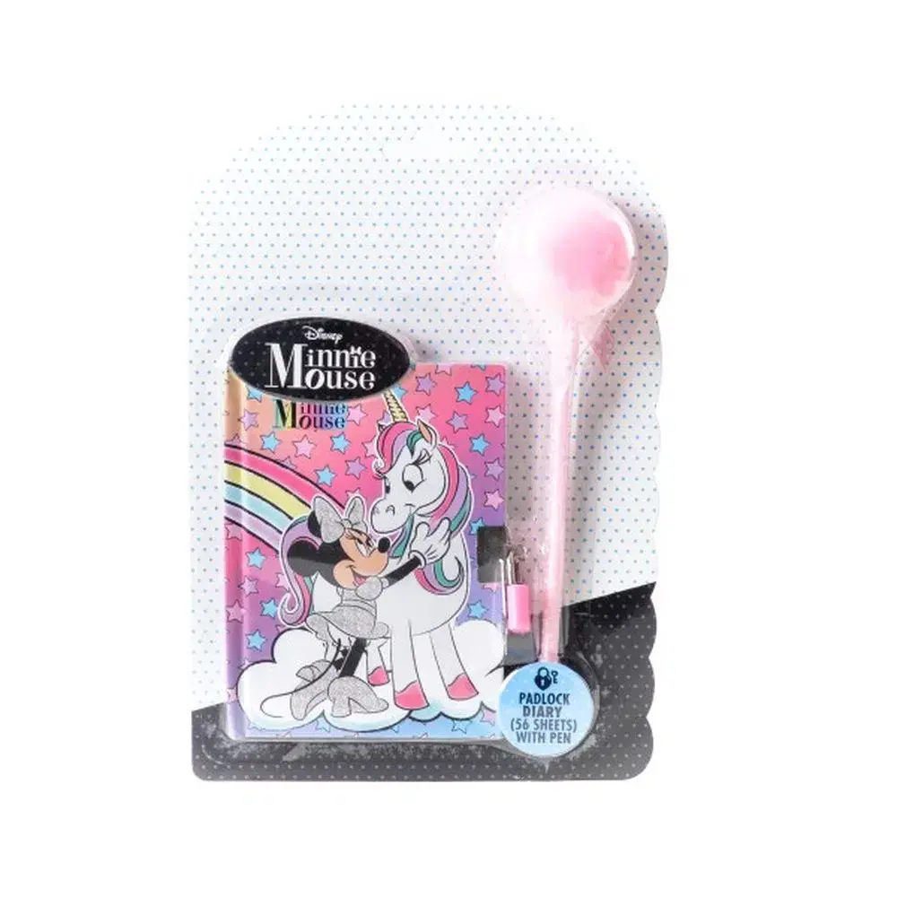 Disney Dnevnik sa ključem i hemijskom olovkom Magical tale Minnie Mouse, Roze
