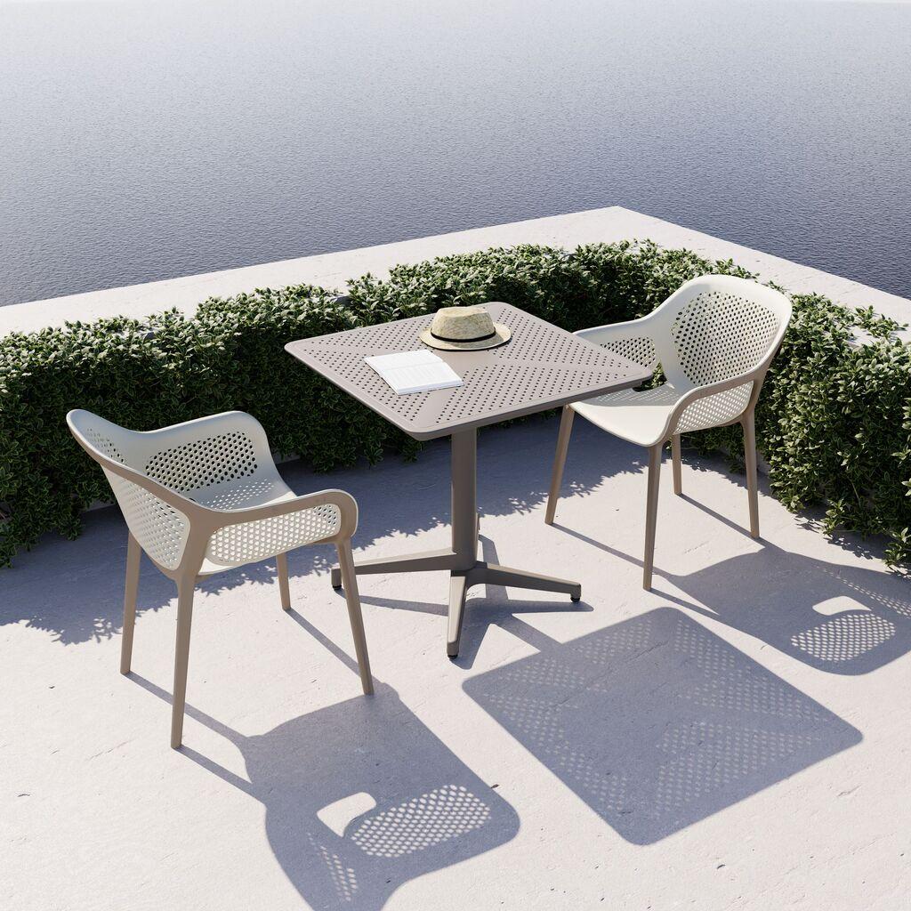 Hanah Home Sto na sklapanje Moon, 70x70x50 cm, Sivi