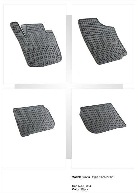 Frogum Tipske patosnice za  Škoda Rapid (2012+) / Seat Toledo 4 (2013+)