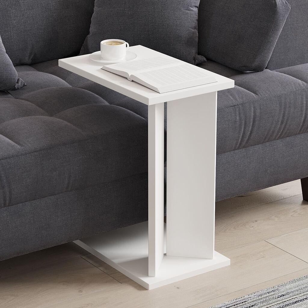 Hanah Home Pomoćni sto  Lun, 25x48.6x50 cm, Beli