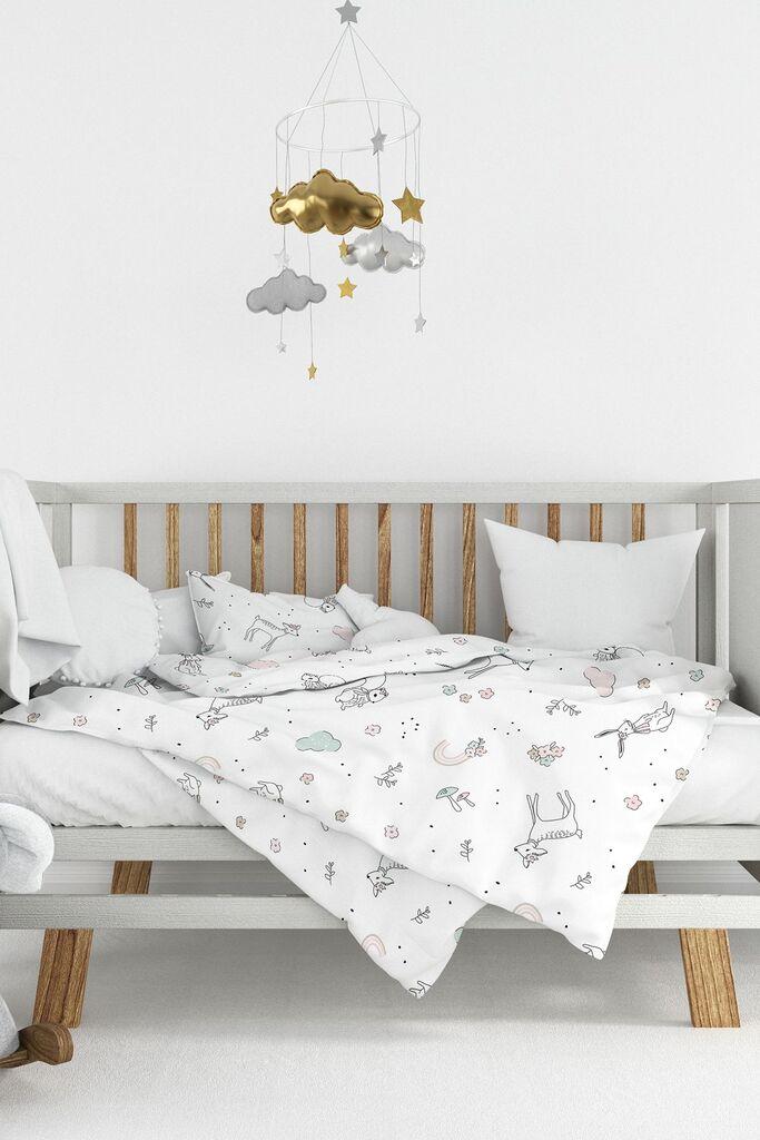 L'essentiel Maison Posteljina za bebe Flowers, 100x150 cm, Bela