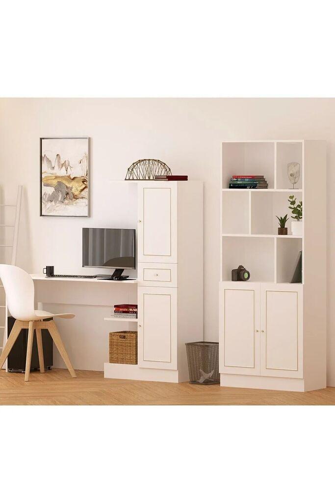 Hanah Home Set radni sto sa policom za knjige Rb1000401558, Beli