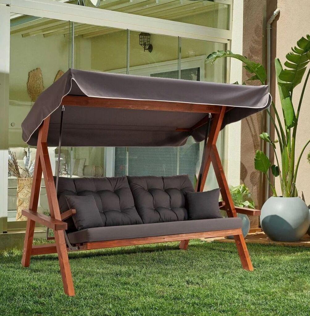 Hanah Home Baštenska ljuljaška Lyon 2400, 215x190x135 cm, Antracit