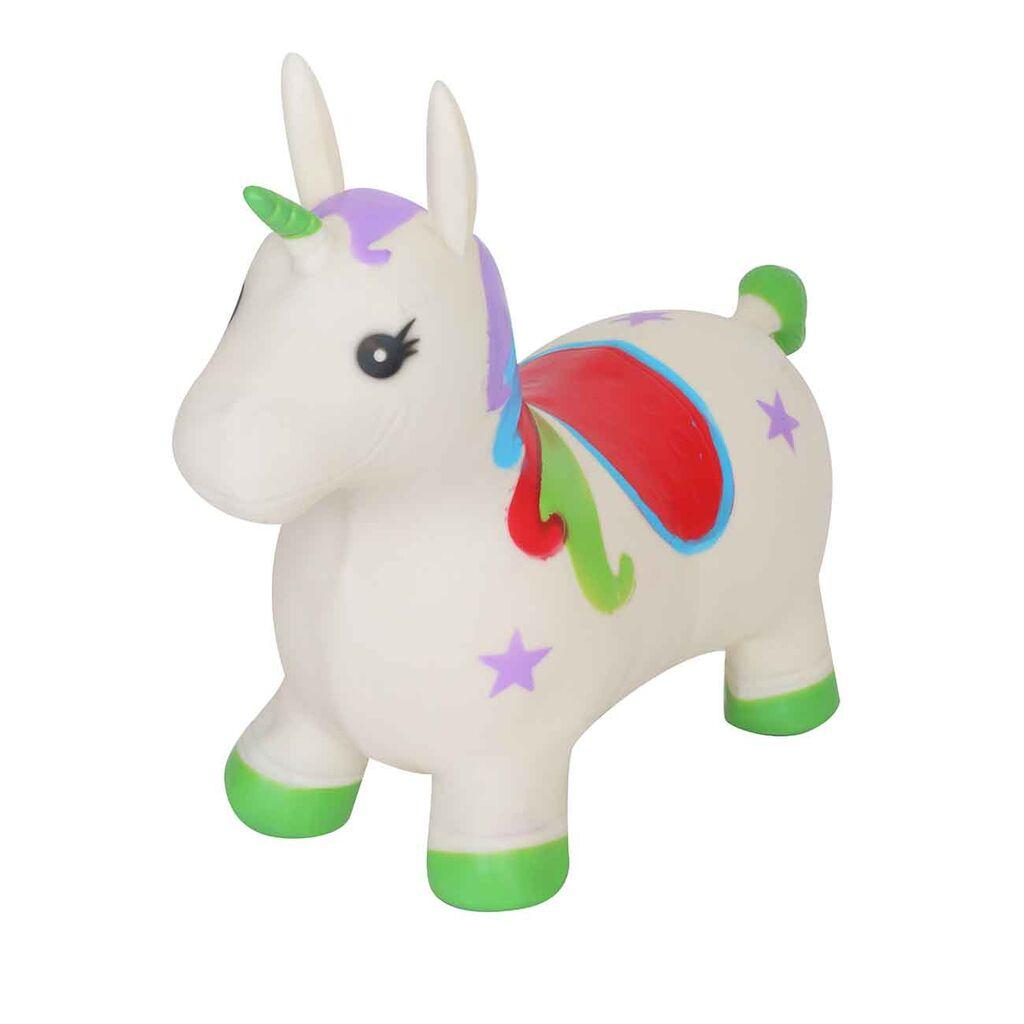 Igračka za skakanje Jednorog, Bela