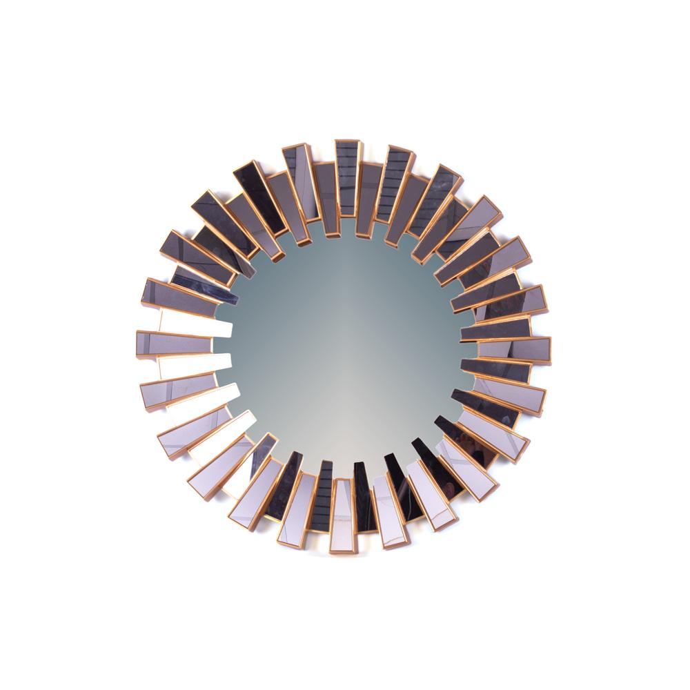 DIKER HOME Zidno ogledalo, 66cm, Zlatne boje