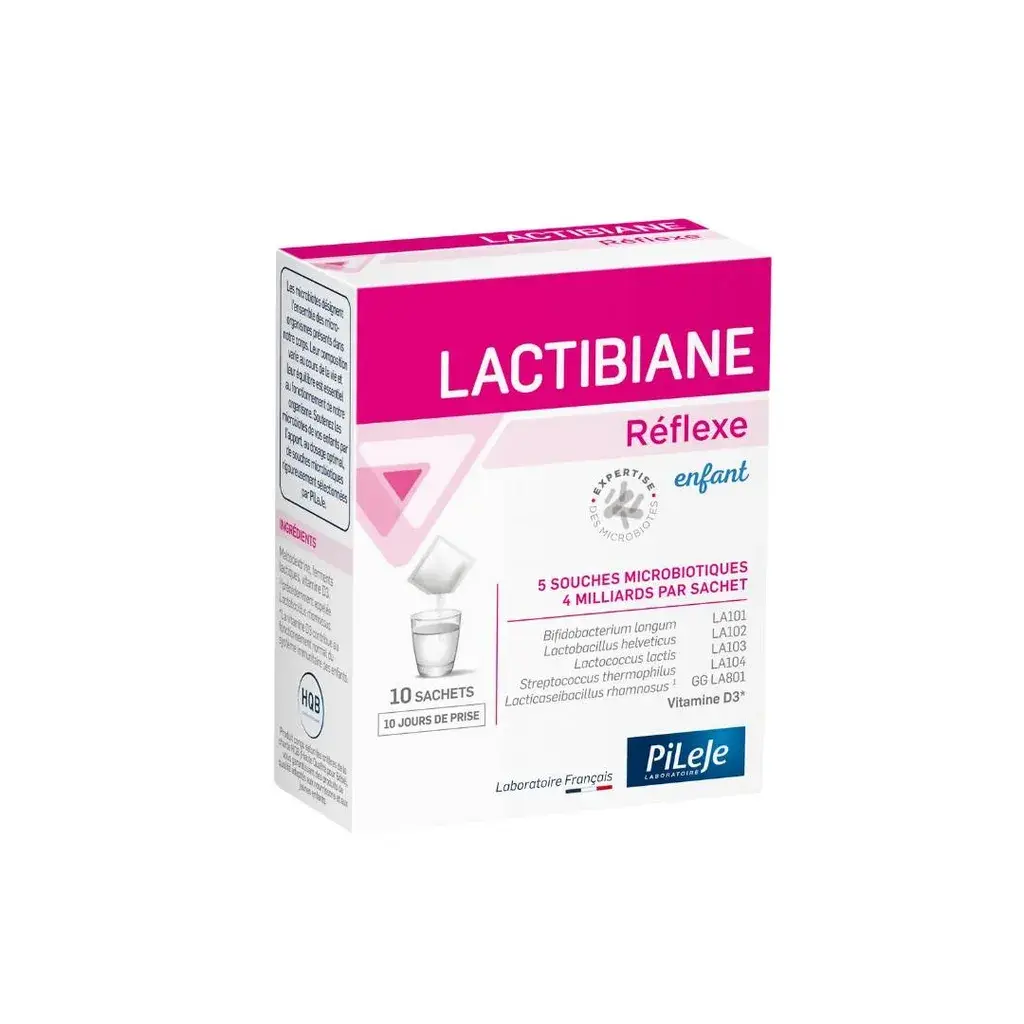 Pileje Laboratorie Reflexe enfant Lactibiane, 10 kesica