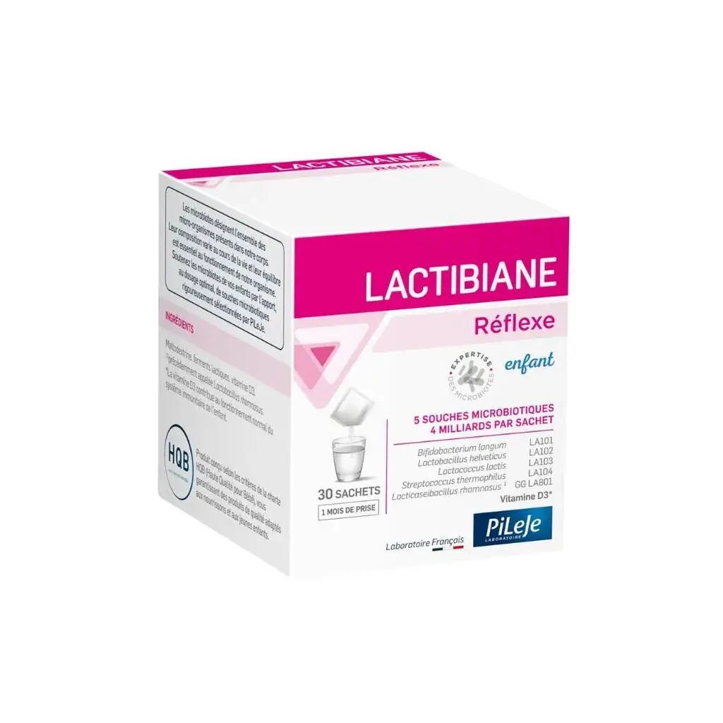 Pileje Laboratorie Reflexe enfant Lactibiane, 30 kesica