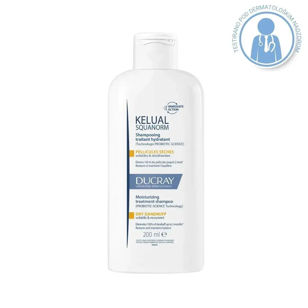 Ducray Šampon protiv suve peruti Kelual Squanorm, 200 ml