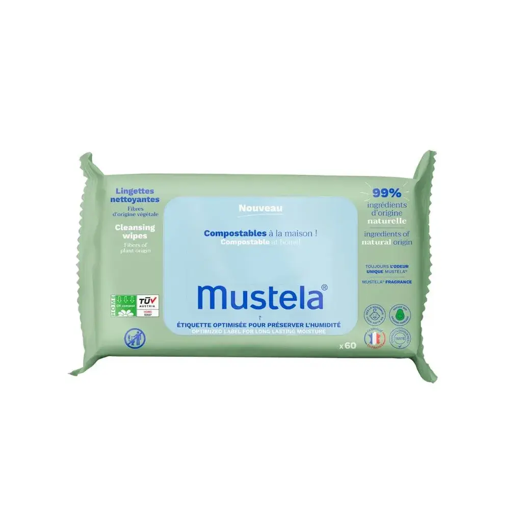 Mustela Vlažne maramice za čišćenje, 60 maramica