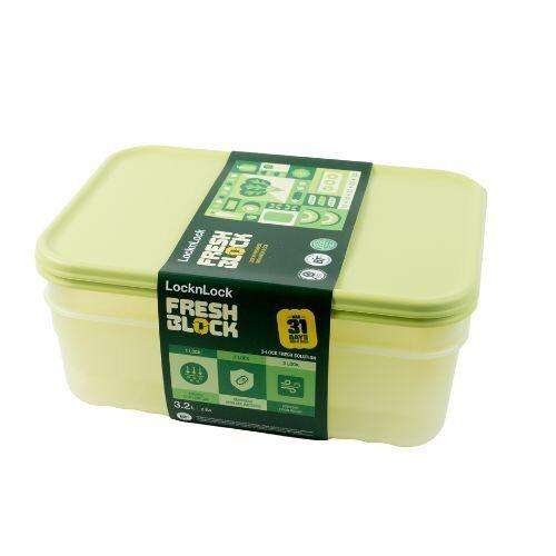 LocknLock Set posuda Fresh Block, 2 komada 3.2 L, Zeleni