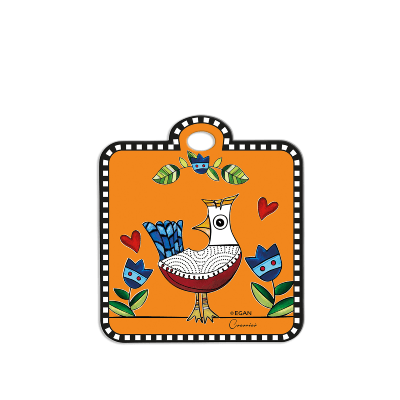 Egan Italy Podmetač zasto Cocorico, 16x8 cm, Narandžasti