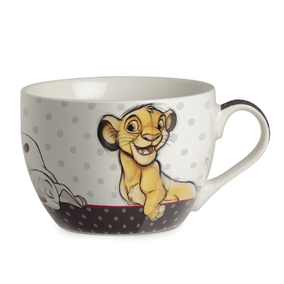 Egan Italy Šolja Animals Disney, 480 ml, Bela