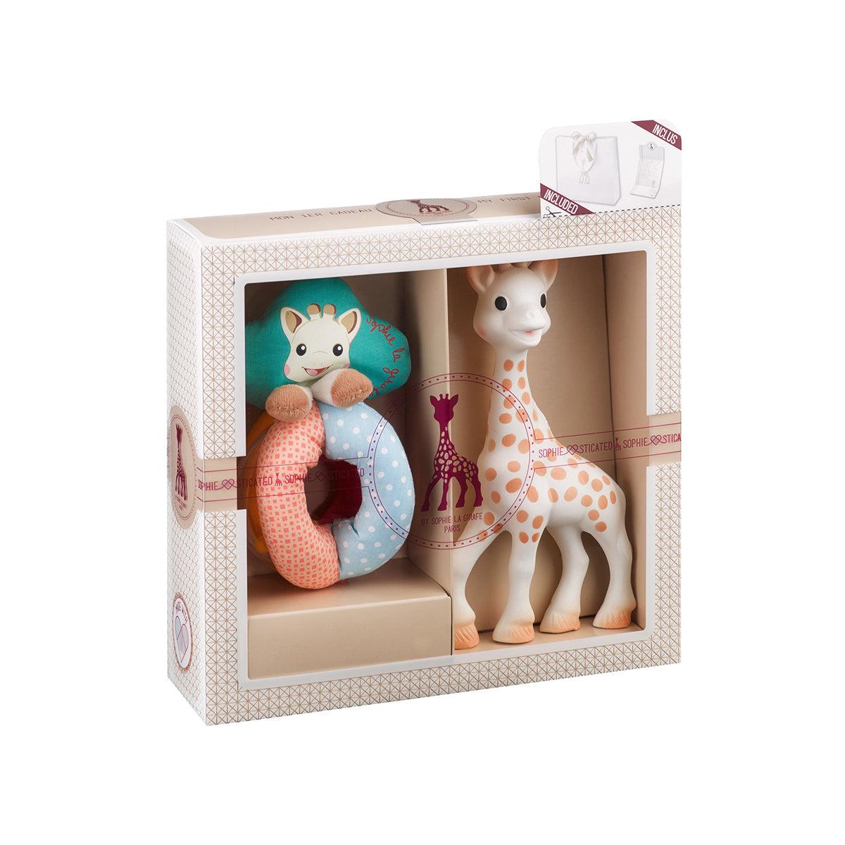 SOPHIE LA GIRAFE Set glodalica i zvečka Sophiesticated 2, Šareni