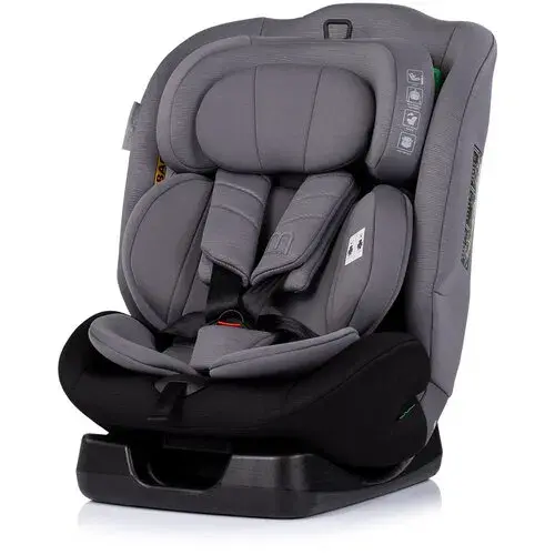 Chipolino Auto sedište Mondial, I-SIZE 40-150cm, Tamnosivo