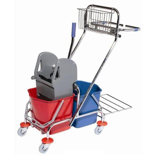 ASSIST-TREND Kolica za čišćenje, 34 litara, Crvena
