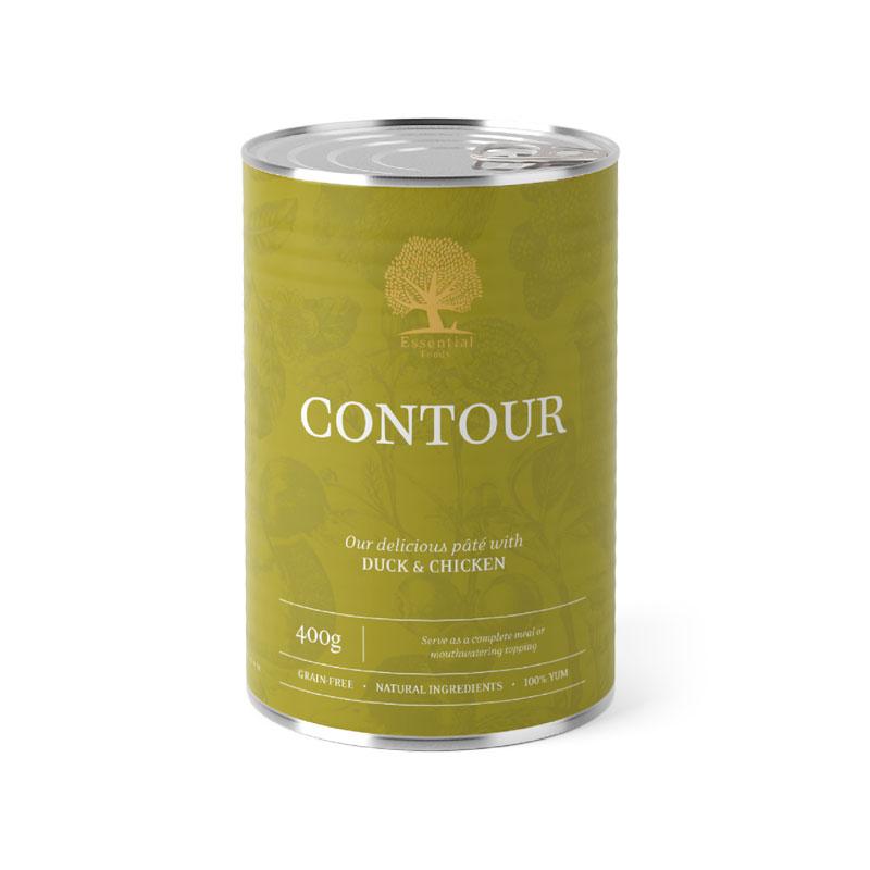 ESSENTIAL Pašteta za pse Contour, Pačetina, 400g