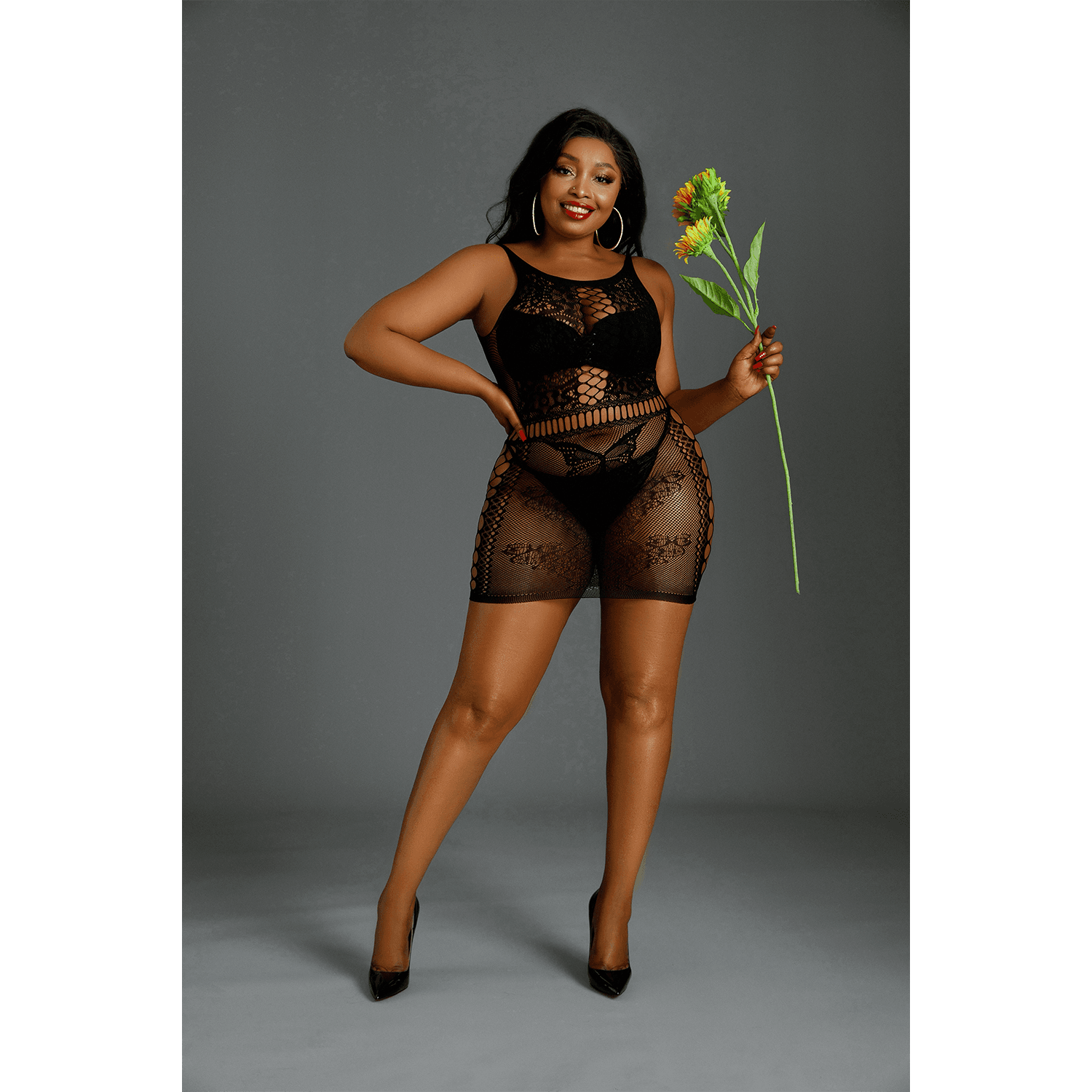 MOONLIGHT Sexy haljina Model 01, Crna