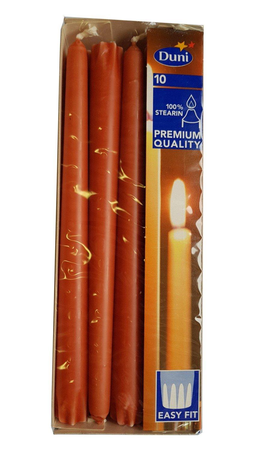 DUNI Set Sveća Antique, 23.5 cm, Terakota, 10 komada