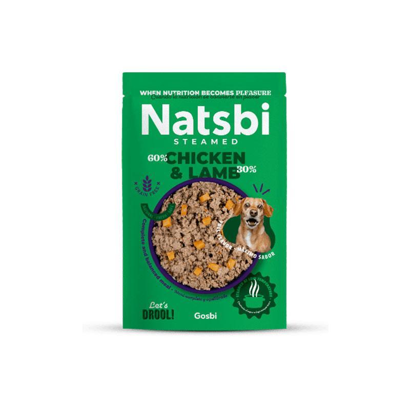GOSBI Hrana za pse kuvana na pari Natsbi, Piletina i jagnjetina, 200g