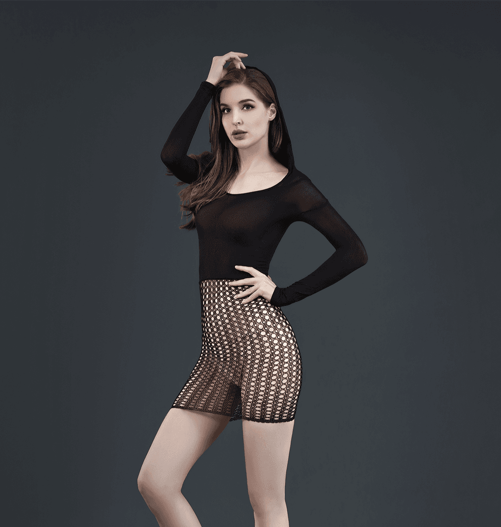 MOONLIGHT Sexy haljina Model 13, Crna