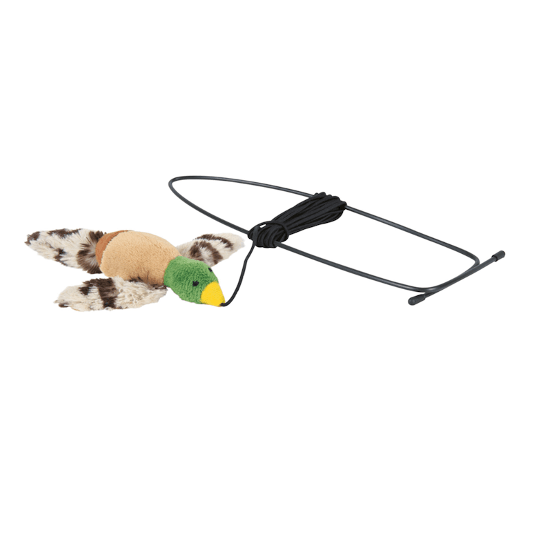 TRIXIE Igračka za mačke Plišana ptica, Za okvir vrata, Šarena