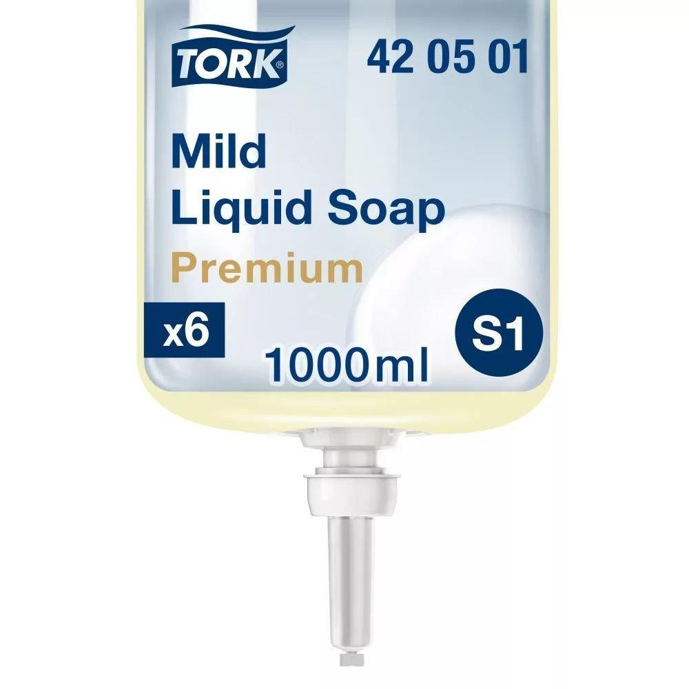 TORK Tečni sapun Premium Mild S1 sistem,  6 komada, 6 L
