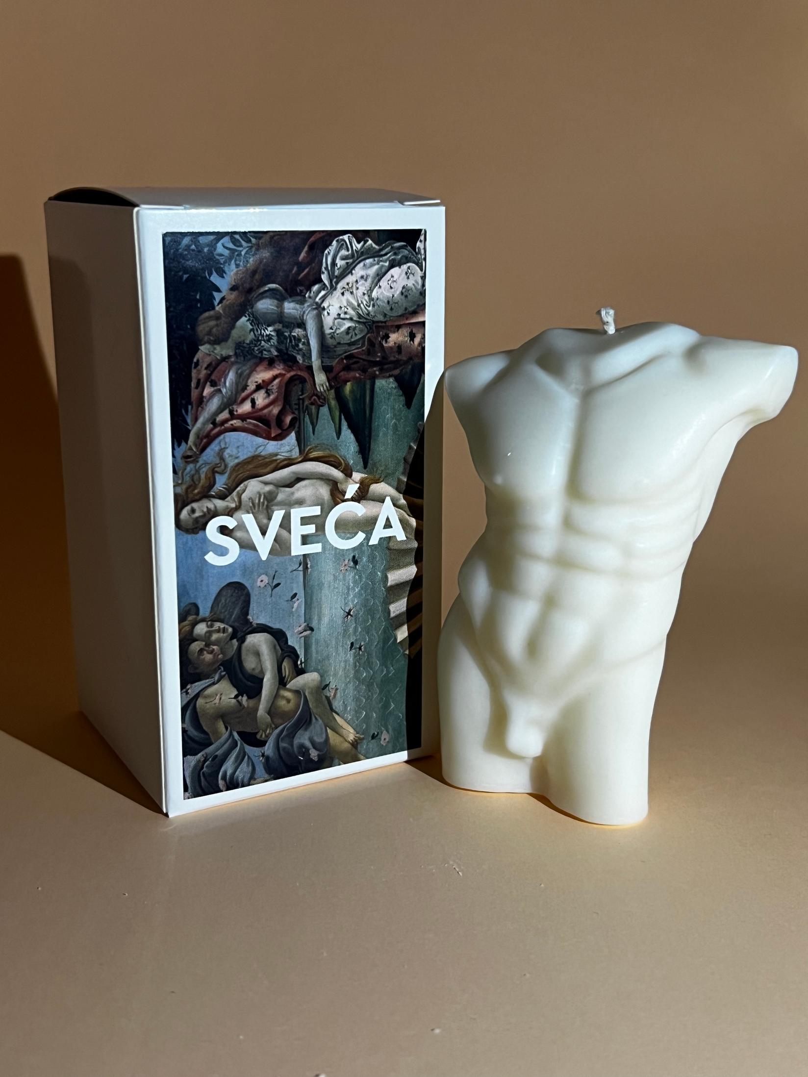 Sveća Male Body, Bela