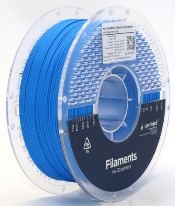 GEMBIRD Filament velike brzine za 3D štampač  3DP-PLA1.75HY-01-B, Plavi