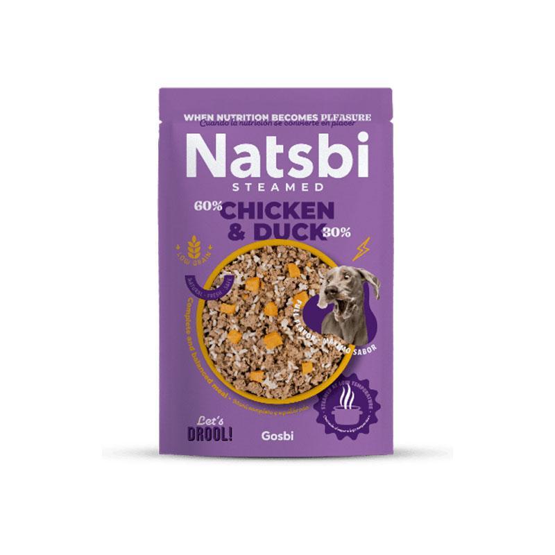 GOSBI Hrana za pse kuvana na pari Natsbi, Piletina i pačetina, 200g