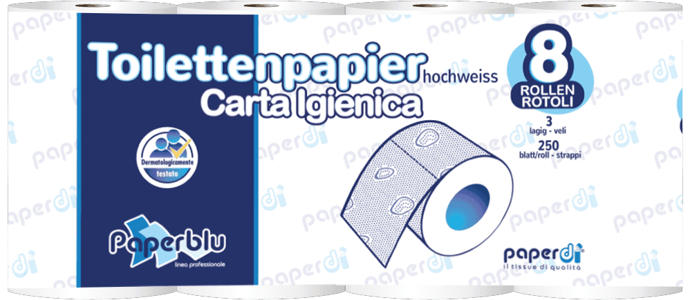 PAPERBLU Toalet papir Carta Igienica Maxi, Troslojni, 8 rolni