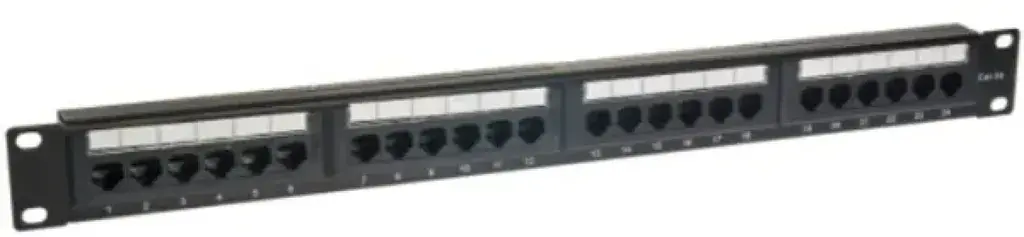 Gembird Patchcord Panel 19" 1U UTP CAT5e, 24 porta