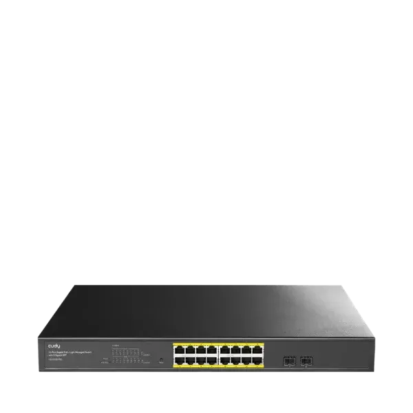 Cudy Switch 10/100/1000 16-port GS1016EPS2 Light Managed PoE+ sa 2x SFP 200W