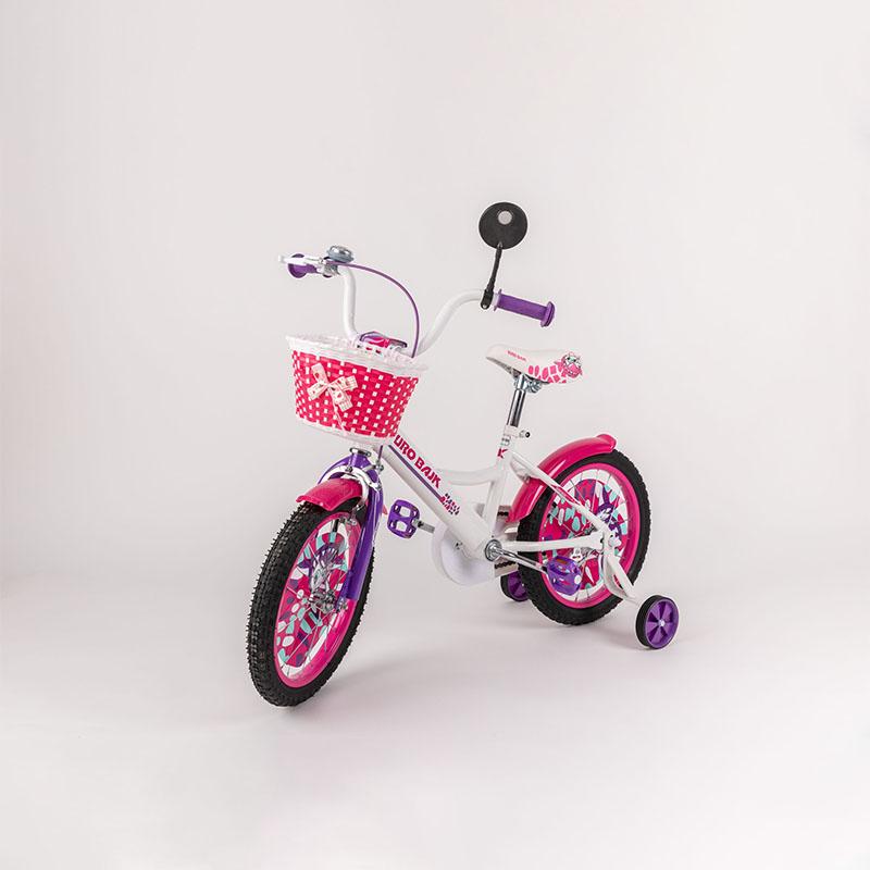 Eurobajk Bicikl za devojčice BMX, 16", Roze