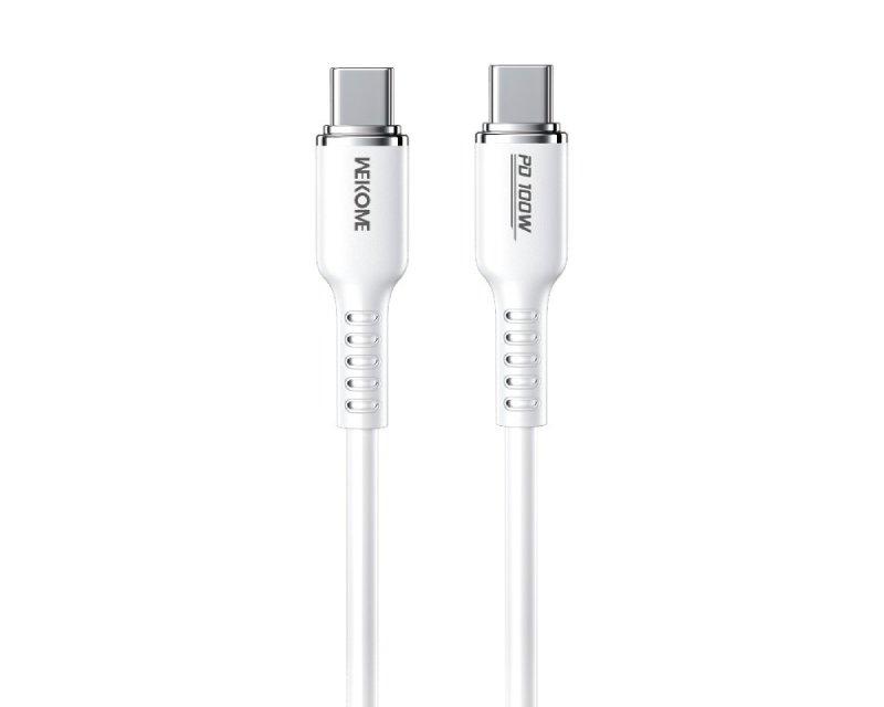 Wekome Kabl za brzo punjenje WDC-11, 3.1 USB tip C, 100W, 480Mbps, Beli