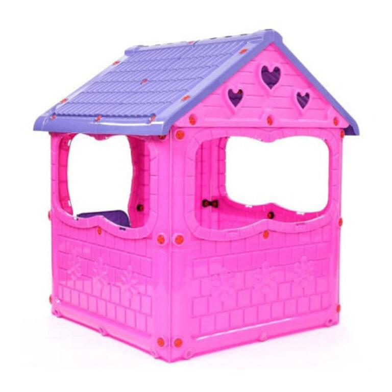 Eurobajk Kućica za decu, 116x98x92cm, Roze