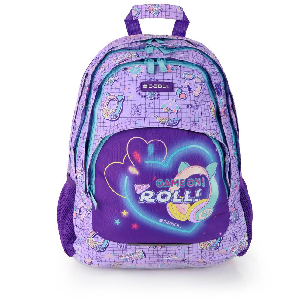 Gabol Škloski ranac Funny,  Ergonomski, 32x44x18cm, 21l, 0.56 kg, Ljubičasti