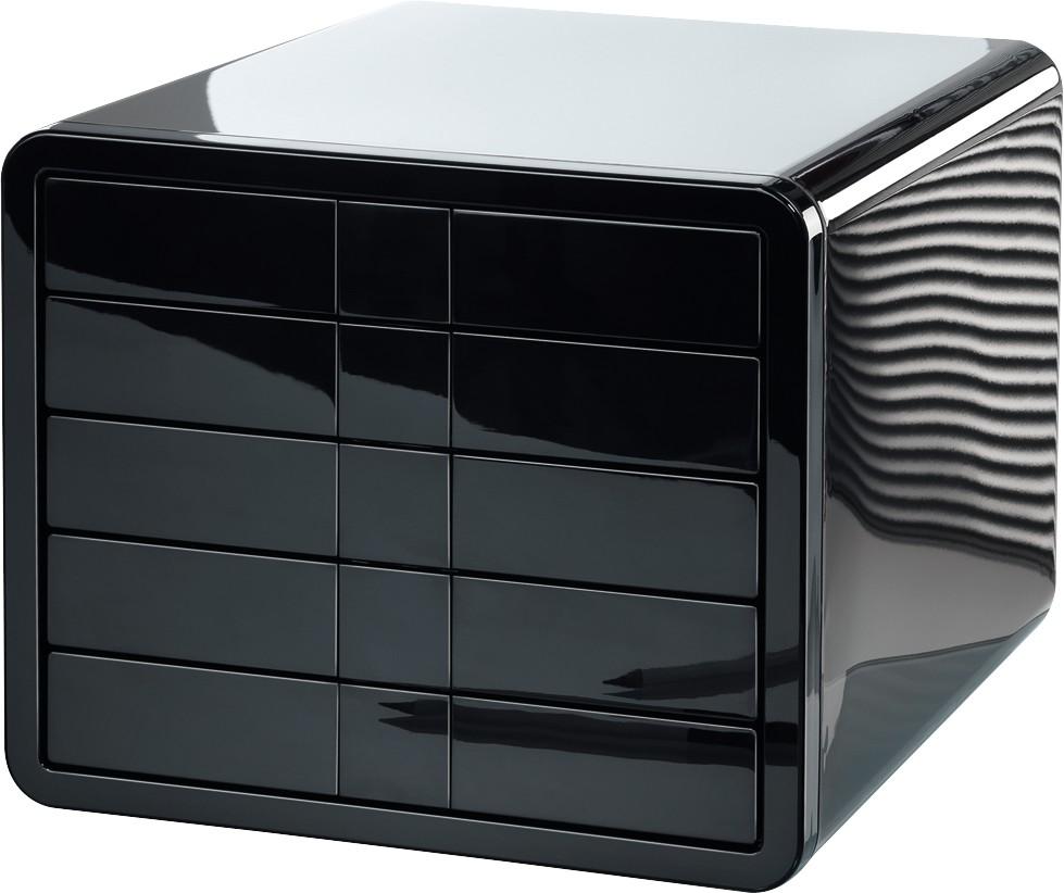 Han Polica za dokumentaciju sa fiokama I Box, 5 fioka, Crna