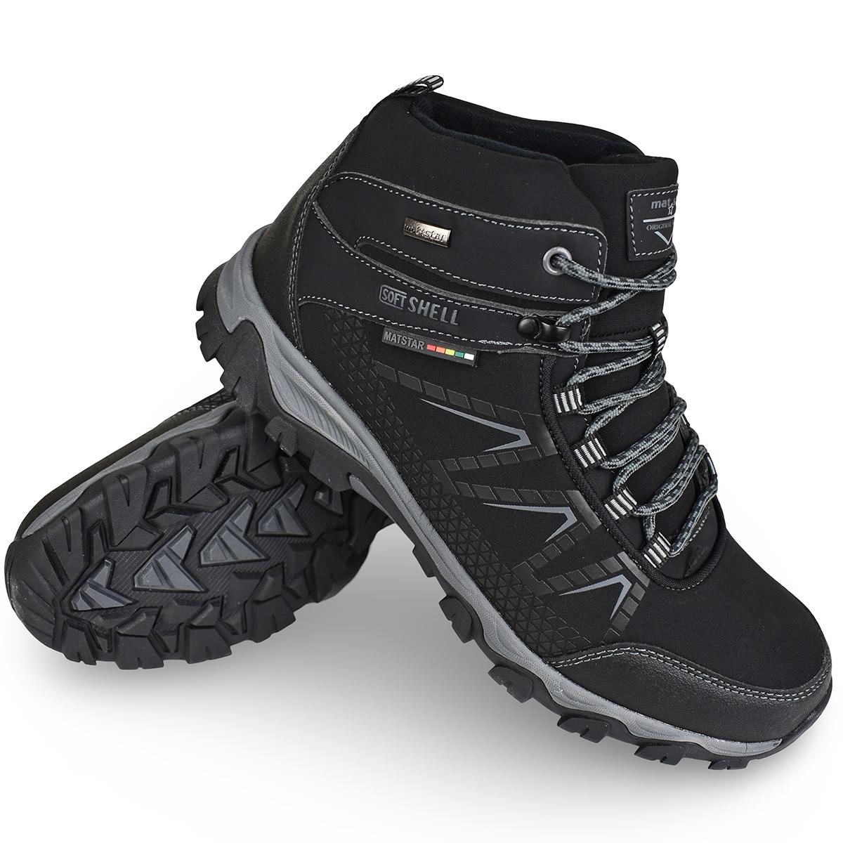 Muške cipele Mat Star 194016SFM, Crno - sive