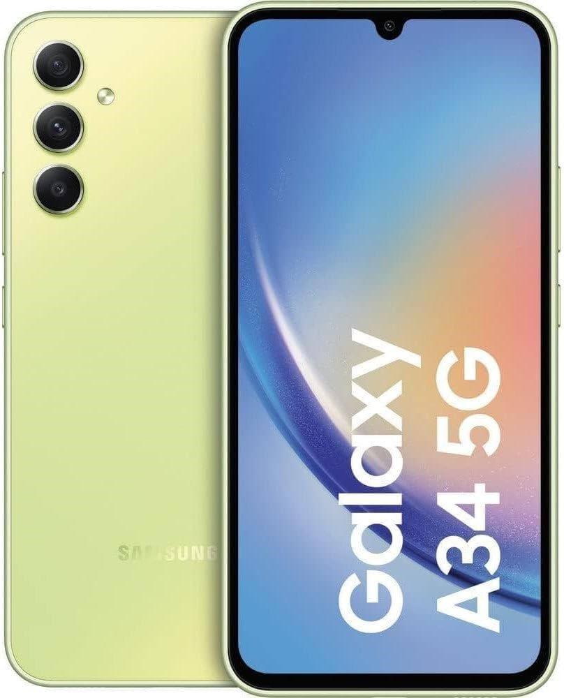 Samsung Refabrikovani mobilni telefon Galaxy A34, 6.6", 48 MP, 13 MP, 6/128GB, Grade-A, Light Green