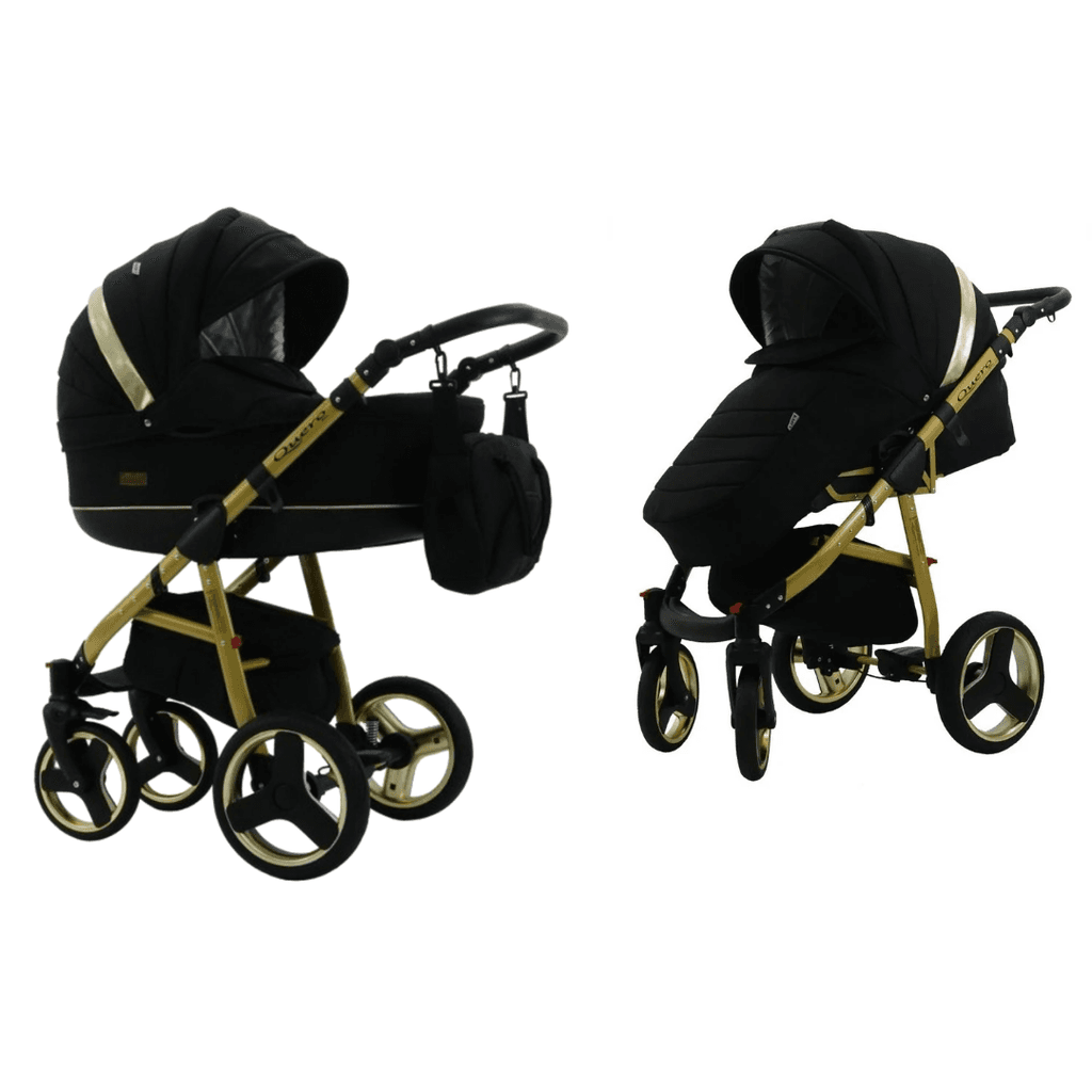 Karex Kolica za bebe Quero 2u1 Gold, Crna