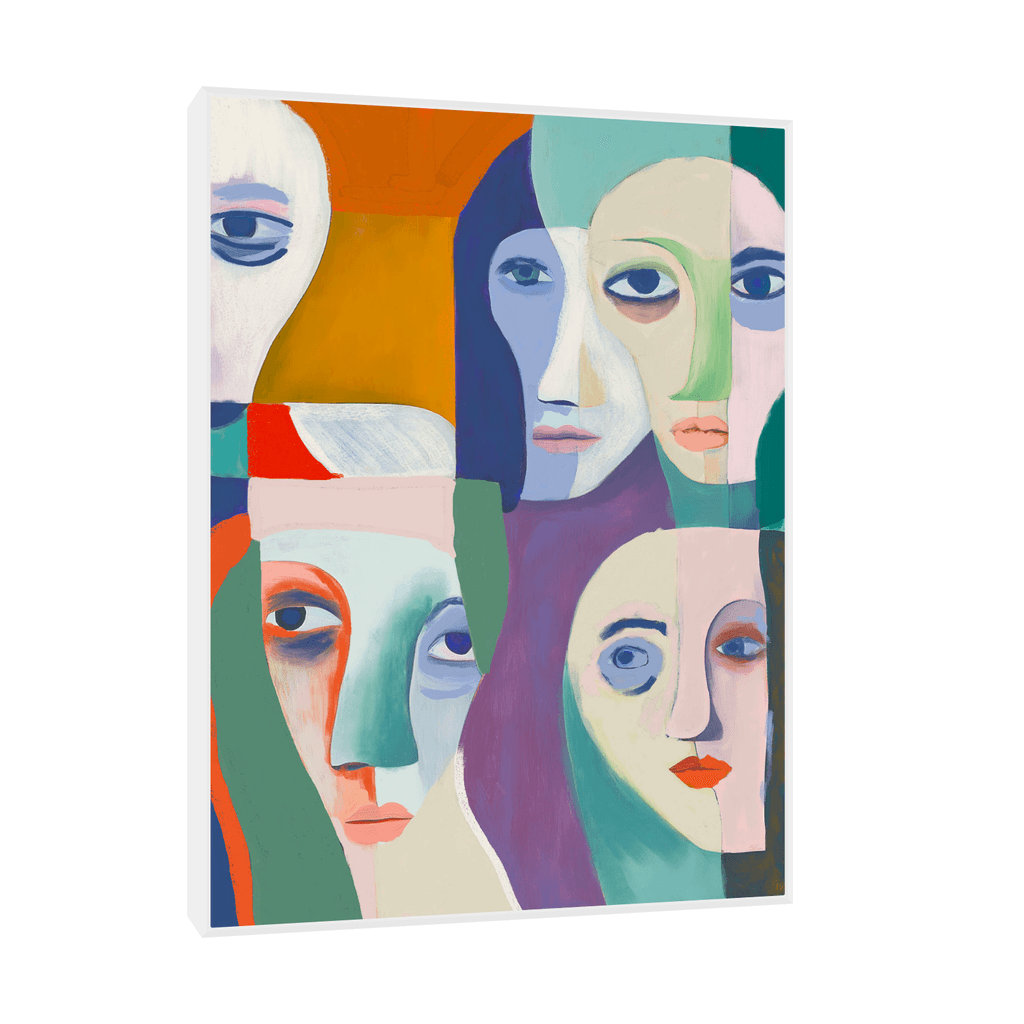 Canvas Slika na platnu Pogled, 90x120cm, Sa ramom, Beli