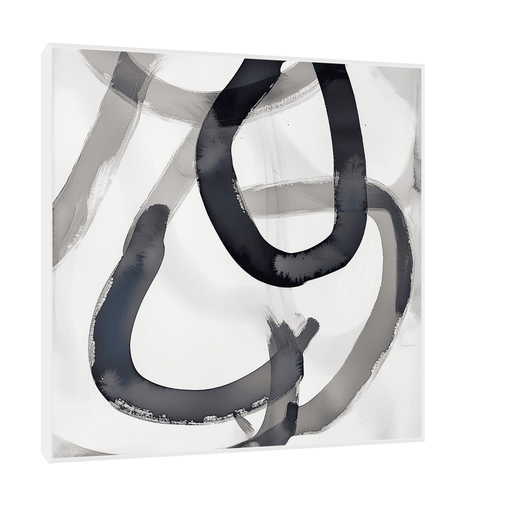 Canvas Slika na platnu Mreža, 120x120cm, Sa ramom, Beli