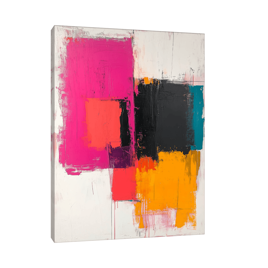 Canvas Slika na platnu Koloritna geometrija, Bez rama, 30x40cm