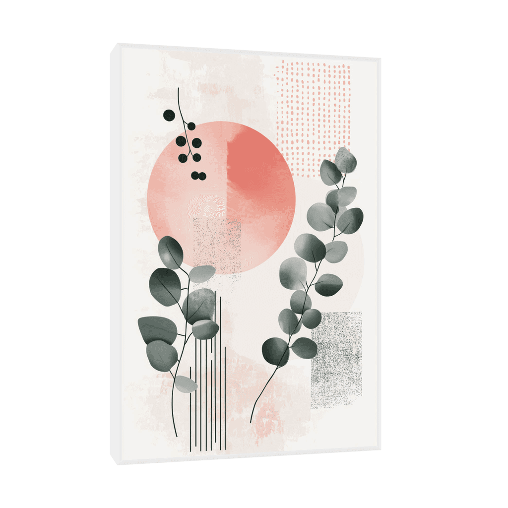 Canvas Slika na platnu Pastelna kompozicija II, 40x60cm, Sa ramom, Beli