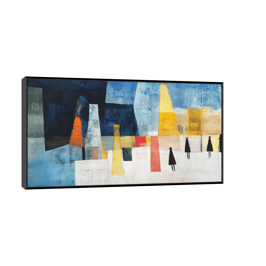 Canvas Slika na platnu Familija II, 100x50cm, Sa ramom, Crni