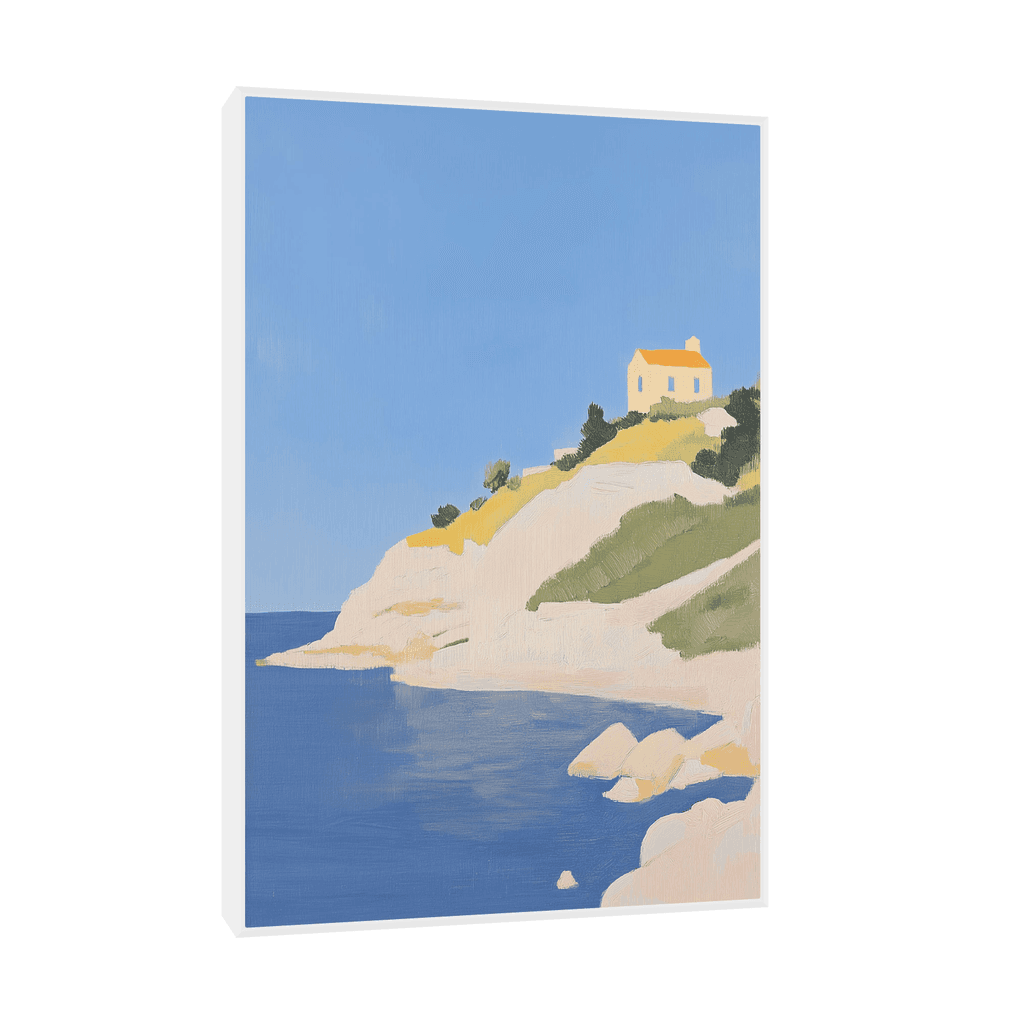Canvas Slika na platnu Ostrvo, 40x60cm, Sa ramom, Beli